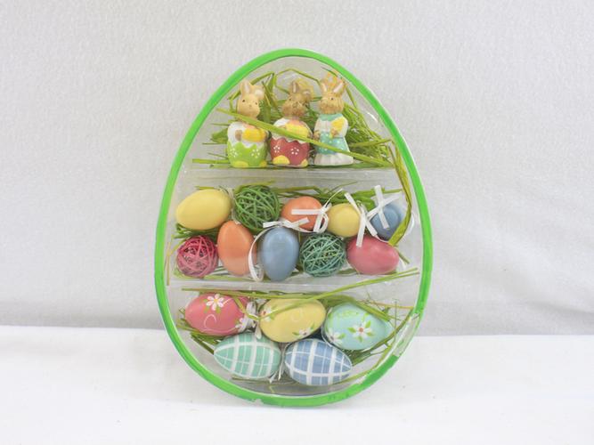 2016热款产品 复活节蛋壳 复活节装饰品 塑料彩蛋 塑料礼盒